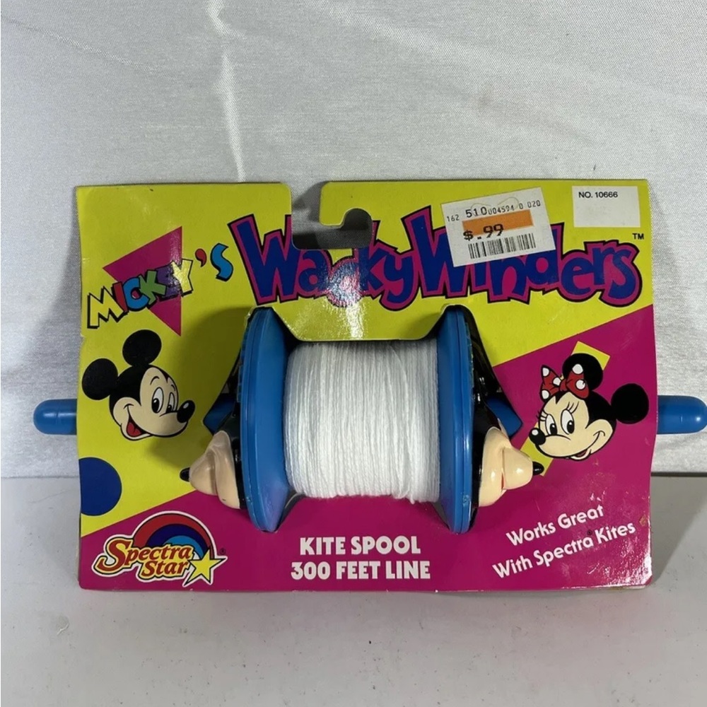 New Vintage 1996 Mickey's Wacky Winders Kite Spool: Disney Company